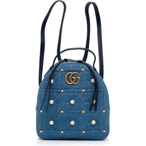 Pre-owned Denim shoulder-bags , female, Sizes: ONE SIZE - Gucci Vintage - Modalova