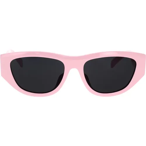 Chic Cat-Eye Sunglasses in Light , unisex, Sizes: 55 MM - Celine - Modalova