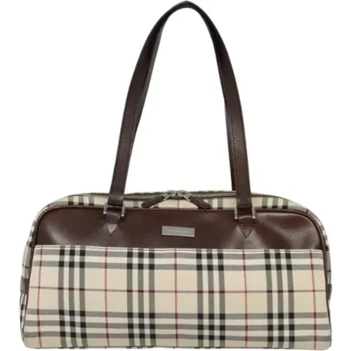 Pre-owned Canvas schultertasche , Damen, Größe: ONE Size - Burberry Vintage - Modalova