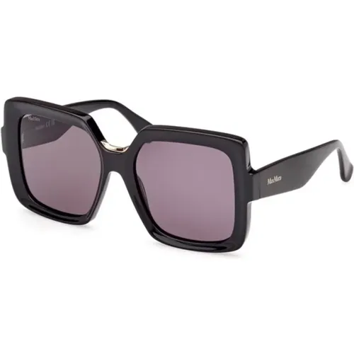 Shiny Smoke Sunglasses , unisex, Sizes: 56 MM - Max Mara - Modalova