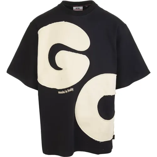 Logo Baumwoll T-Shirt , Herren, Größe: M - Gcds - Modalova