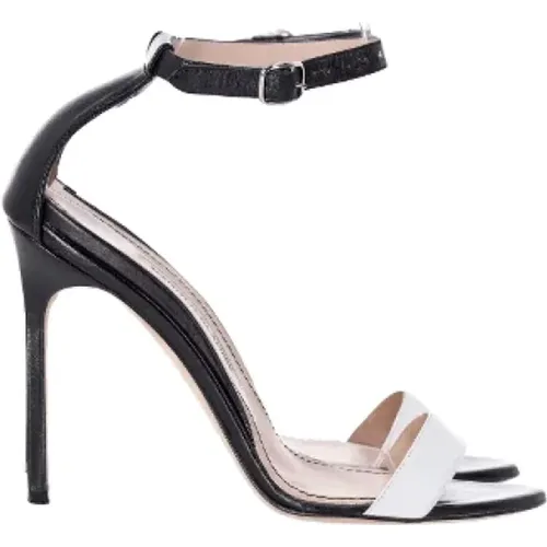 Pre-owned Leather heels , female, Sizes: 5 1/2 UK - Manolo Blahnik Pre-owned - Modalova