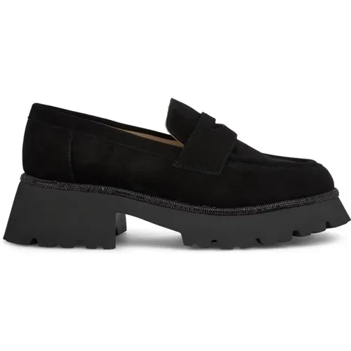 Loafer mit Plateau , Damen, Größe: 39 EU - Alma en Pena - Modalova