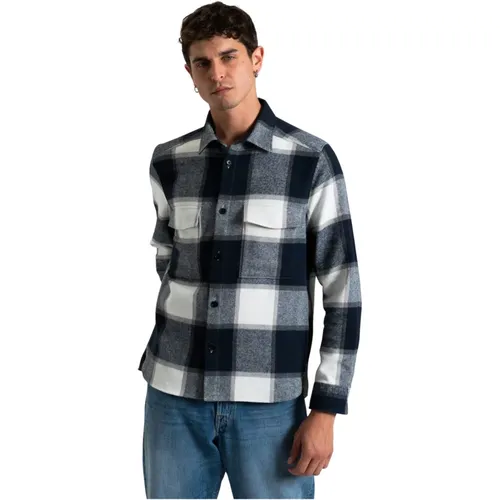 Baumwoll Overshirt , Herren, Größe: L - drykorn - Modalova