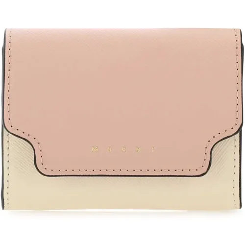 Stilvolle Kartenhalter Brieftasche , Damen, Größe: ONE Size - Marni - Modalova