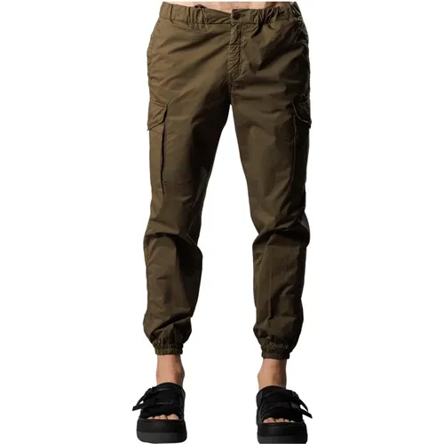 Oliver Cargo Trousers in Khaki , male, Sizes: L, 2XL - 40Weft - Modalova