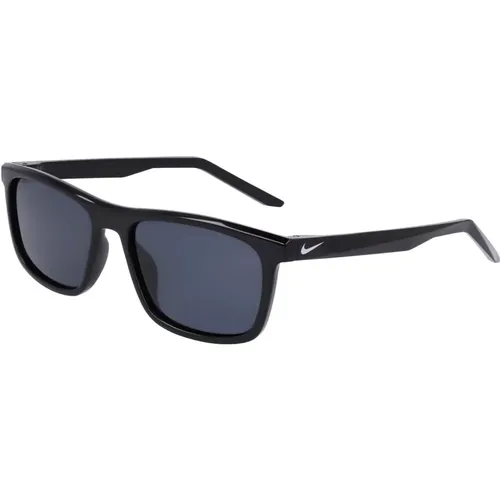 Stylish Sunglasses White/Grey , unisex, Sizes: 56 MM - Nike - Modalova