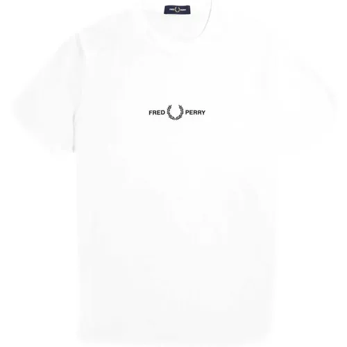 Fp Besticktes T-Shirt , Herren, Größe: XL - Fred Perry - Modalova