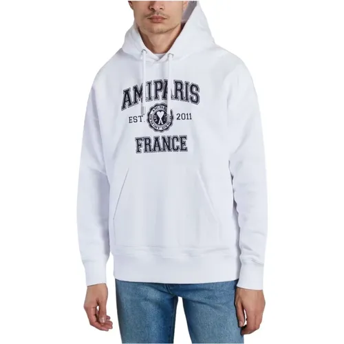 Cotton Oversized Hoodie , male, Sizes: S, M - Ami Paris - Modalova