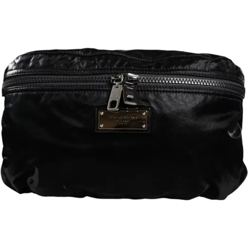 Schwarze Nylon Gürtel Fanny Pack - Dolce & Gabbana - Modalova