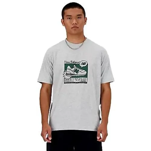 Herren T-Shirt Mt41593 , Herren, Größe: S - New Balance - Modalova