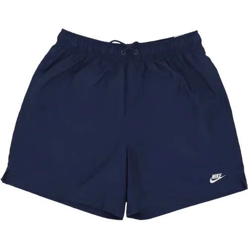 Midnight Navy/White Badehose , Herren, Größe: L - Nike - Modalova