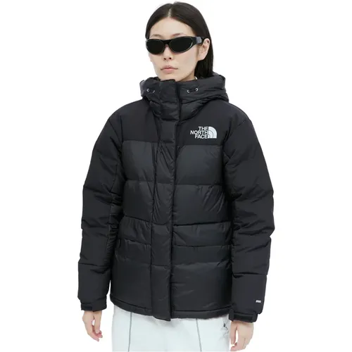 Logo Bestickter Gepolsterter Parka Mantel , Damen, Größe: L - The North Face - Modalova