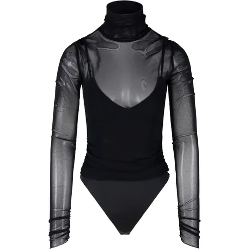 Velora Long Sleeve Bodysuit , female, Sizes: M - Simkhai - Modalova