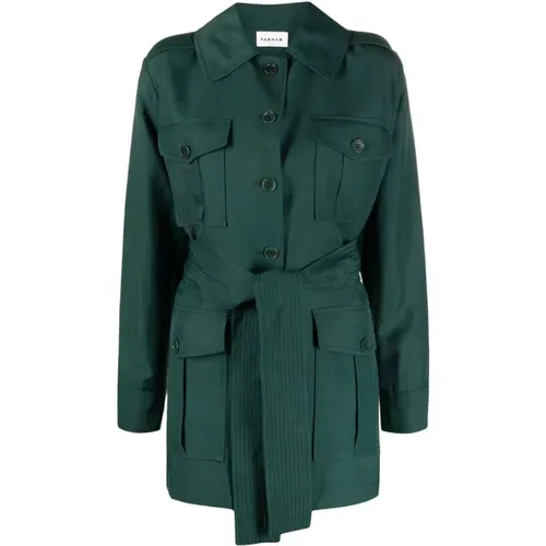 Elegante Grüne Blazer Jacke - P.A.R.O.S.H. - Modalova