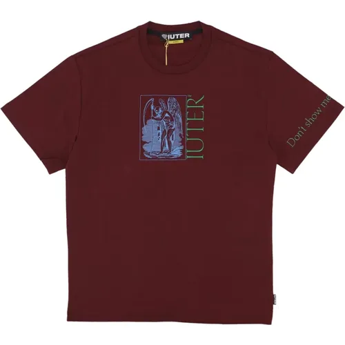 Burgundy Streetwear Tee - Rabattierter Preis - Iuter - Modalova