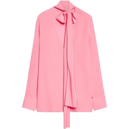 Seiden Crepe de Chine Bluse Rosa - SPORTMAX - Modalova