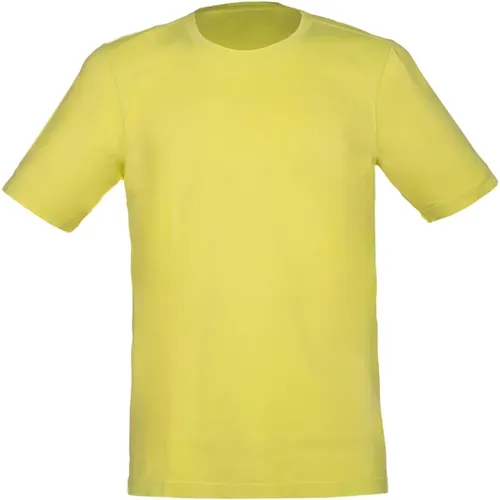 Lime Vintage Cotton T-shirt , male, Sizes: 4XL, 2XL, 5XL, L - Gran Sasso - Modalova