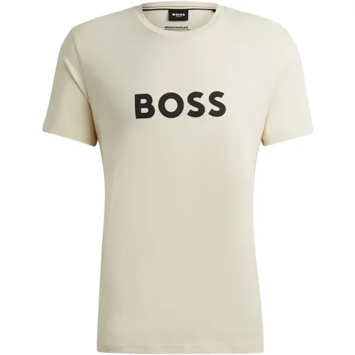 Herren T-Shirt aus Bio-Baumwolle , Herren, Größe: S - Boss - Modalova