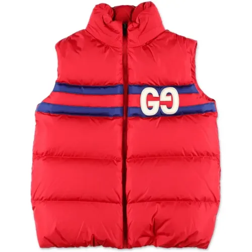 Kinder Roter Gepolsterter Gilet Mantel - Gucci - Modalova