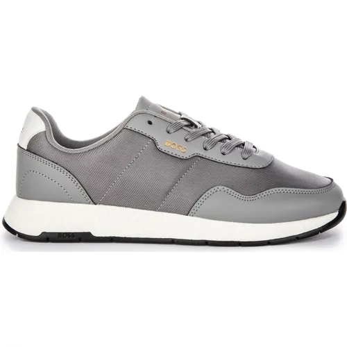 Titanium Runner Grey Men Trainers , male, Sizes: 9 UK, 10 UK, 11 UK, 8 UK - Boss - Modalova