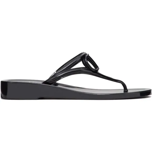 Schwarze VLogo Signature Sandalen , Damen, Größe: 40 EU - Valentino Garavani - Modalova