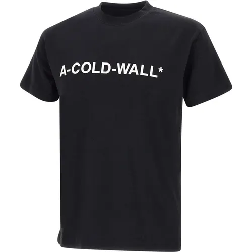 Cotton T-shirt with Logo , male, Sizes: M, S - A-Cold-Wall - Modalova