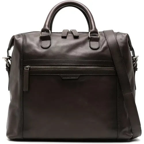 Stylish Leather Bag , male, Sizes: ONE SIZE - Officine Creative - Modalova