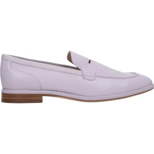 Damen Lila Loafers aus Echtem Leder Er00112783 , Damen, Größe: 38 EU - Estro - Modalova