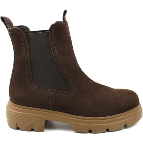 Chelsea Boots aus braunem Leder , Damen, Größe: 38 EU - Paul Green - Modalova