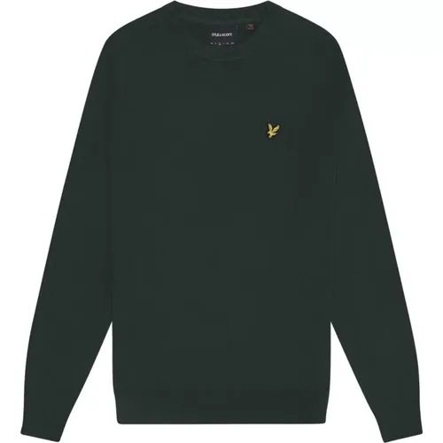 Baumwoll-Merinowolle Rundhalspullover , Herren, Größe: XL - Lyle & Scott - Modalova