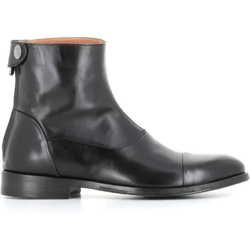 Leather Boots with Zipper and Snap Closure , female, Sizes: 4 1/2 UK, 5 UK, 3 UK, 5 1/2 UK, 6 UK - Alberto Fasciani - Modalova