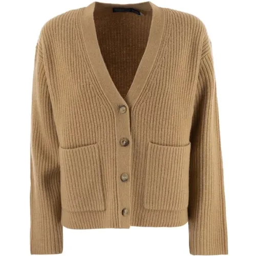 Gerippter Woll- und Kaschmir-Cardigan , Herren, Größe: XS - Ralph Lauren - Modalova