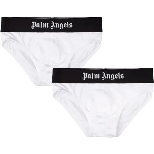 Weiße Herren Briefs Set , Herren, Größe: L - Palm Angels - Modalova