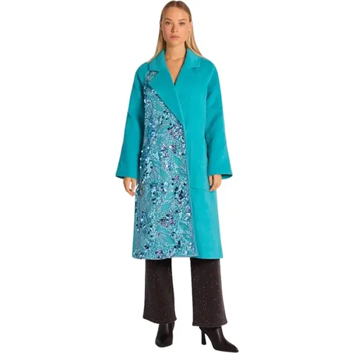 Long coat with beads , female, Sizes: L, S, M - Alma en Pena - Modalova