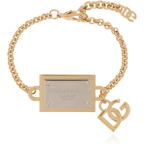 Armband mit Logo , Damen, Größe: ONE Size - Dolce & Gabbana - Modalova