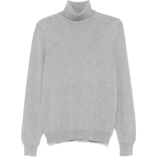 Cashmere Roll Neck Sweater Grey , male, Sizes: L, M, XL - Fedeli - Modalova