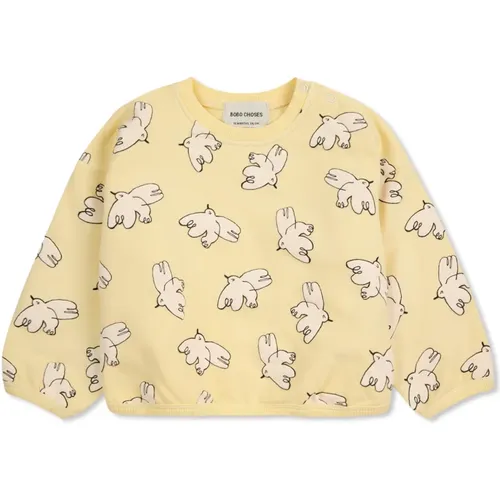 Sweatshirt mit Vogelmotiv - Bobo Choses - Modalova