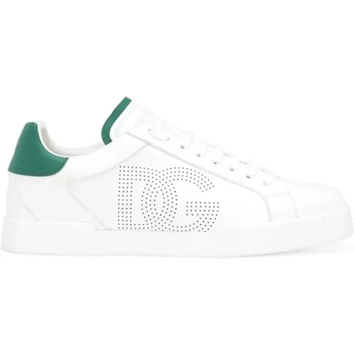 Portofino Contrast Low Sneakers , male, Sizes: 9 UK, 7 UK, 10 UK, 8 1/2 UK, 8 UK - Dolce & Gabbana - Modalova