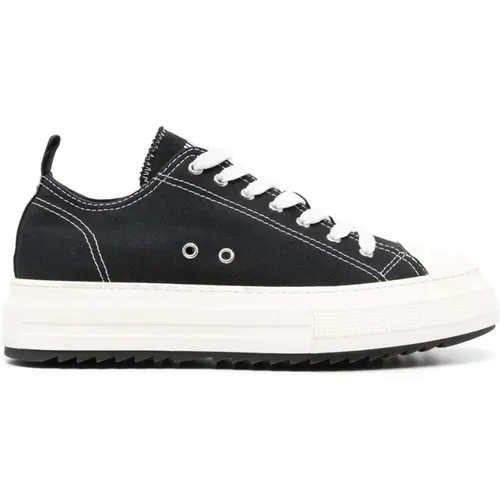 Berlin Logo Canvas Sneakers , male, Sizes: 5 UK - Dsquared2 - Modalova