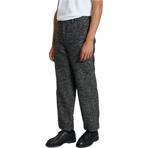 Graue Hose mit Elastischem Bund aus Wollmischung , Herren, Größe: 2XL - L'Exception Paris - Modalova