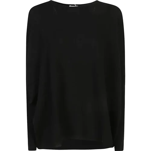 Schwarzer Sweatshirt Aw24 Damenmode , Damen, Größe: XS - allude - Modalova