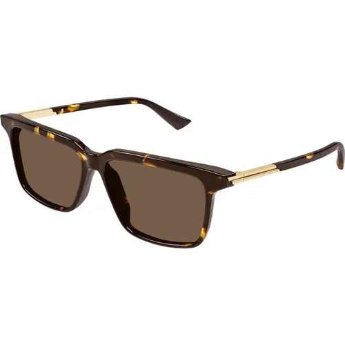 Blonde Havana Sunglasses , male, Sizes: 56 MM - Bottega Veneta - Modalova