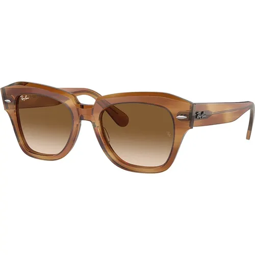 Klassische Carey Braune Sonnenbrille , unisex, Größe: 49 MM - Ray-Ban - Modalova