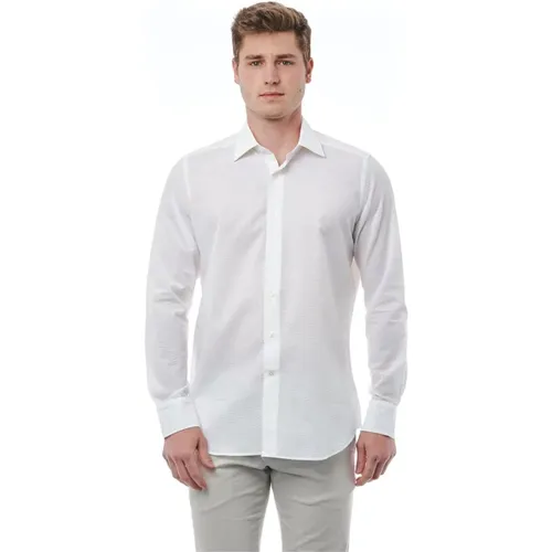 Luxury Italian Collar Shirt , male, Sizes: L, XL - Bagutta - Modalova