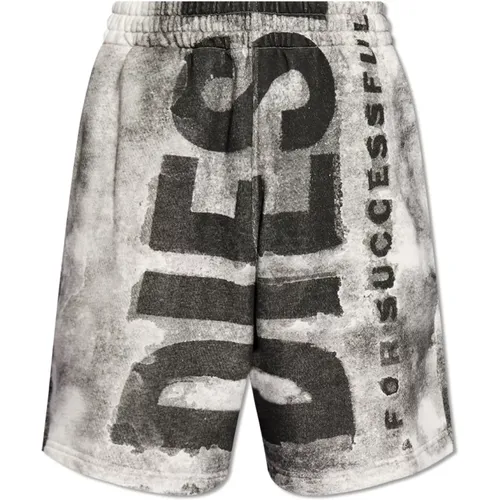 P-Bisc Shorts mit Logo , Herren, Größe: L - Diesel - Modalova