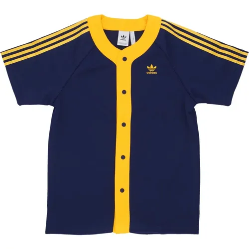 Basketball Shirt Dark /Yellow , male, Sizes: XS, XL, M - Adidas - Modalova