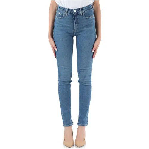 High Rise Skinny Jeans Five Pockets , female, Sizes: W26, W31, W28, W25, W29, W27, W30, W24 - Calvin Klein Jeans - Modalova