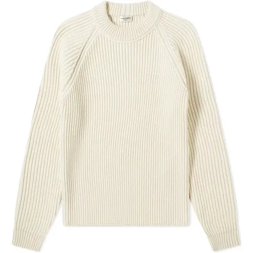 Luxurious Wool Cashmere Sweater , male, Sizes: S - Saint Laurent - Modalova
