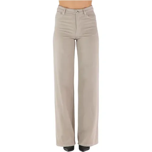 High-waisted Wide Leg Cotton Jersey Womens Jeans , female, Sizes: W27, W28, W29, W26 - A.p.c. - Modalova